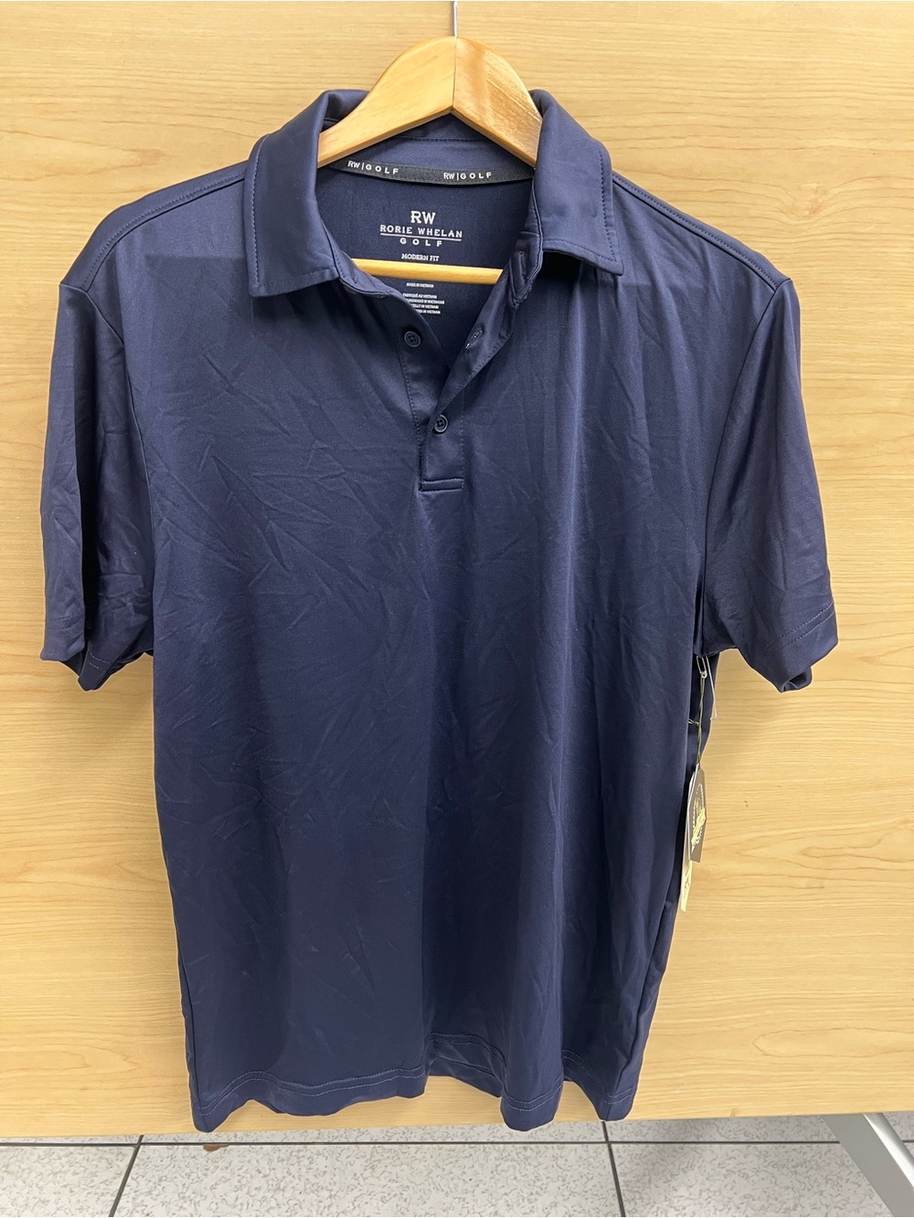 RW Rorie Whelan Navy Performance Polo